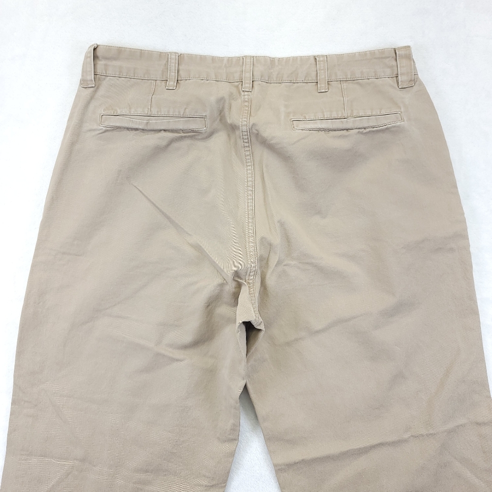 Hudson Pants Mens 36x30 Tan Khaki Gap Straight Zip Fly Mid Rise Cotton